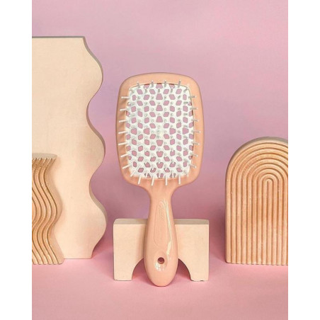 Щітка для волосся JANEKE SUPERBRUSH SMALL бежева з білим — фото 2