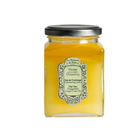 Сольовий скраб для тіла Зелений чай La Sultane De Saba Exfoliating Salts Ginger Green Tea Fragrance 300 ml — фото 1
