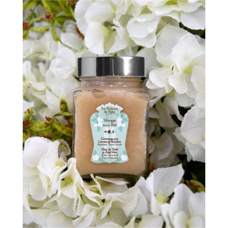 Скраб для тіла з бамбуком Тіара та Алое Вера La Sultane de Saba Bamboo Tears Scrab Aloe Vera and Tiare Flower Fragrance 300 ml