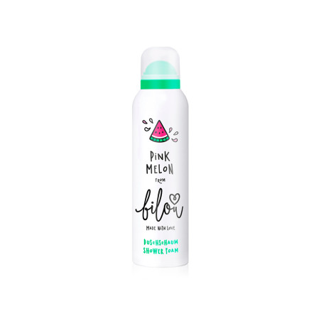 Bilou Pink Melon Shower Foam 200ml — пінка для душу з ароматом свіжого кавуна, делікатне очищення та зволоження — вигляд товару