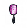 Щітка для волосся JANEKE SUPERBRUSH SMALL чорна з фуксією — делікатний масаж, не електризує, для всіх типів волосся, гнучкі