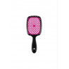 Щітка для волосся JANEKE SUPERBRUSH SMALL чорна з рожевим — делікатний масаж голови, легке розплутування, не електризує,