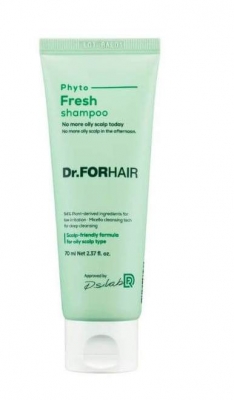 Міцелярний шампунь для жирної шкіри голови із рослинним комплексом Dr. FORHAIR Phyto Fresh Shampoo 70мл