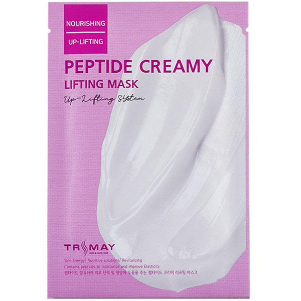 Живильна кремова ліфтинг-маска з комплексом пептидів, стовбуровими клітинами едельвейсу, аденозином, олією шкірки апельсина Trimay Peptide Creamy Lifting Mask 25 ml