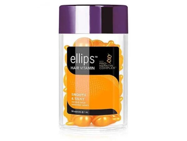 Вітаміни-олія для волосся Ellips Бездоганний шовк з Про-Кератиновим Комплексом Smooth silky 50 шт