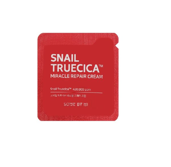 МІНІФОРМАТ Заспокійливий відновлюючий крем зі слизом равлика,  керамідами Some By Mi Snail Truecica Miracle Repair Cream