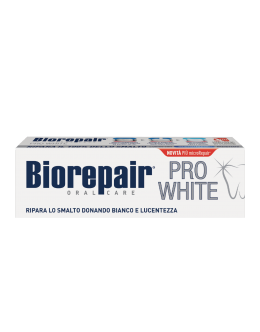 Професійна низькоабразивна зубна паста з відбілюючим ефектом та захистом від карієсу Biorepair Pro White 75ml