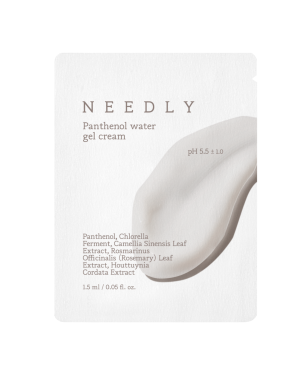 МІНІФОРМАТ Заспокійливий крем-гель для шкіри обличчя з пантенолом, ніацінамідом, центелою та ферментом хлорели Needly Panthenol Water Gel Cream 1,5 ml