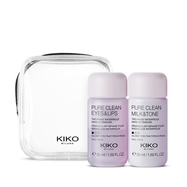 Набір для демакіяжу KIKO On The Go Pure Clean Kit 2шт 50ml