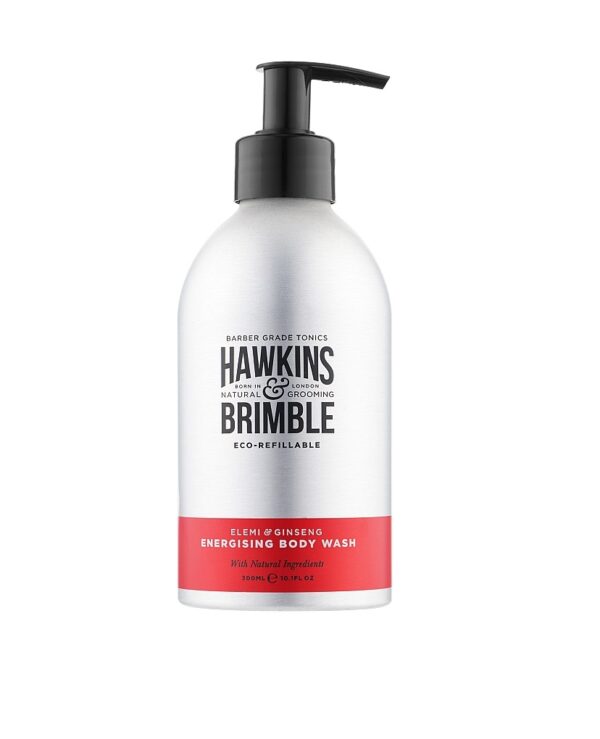 Органічний чоловічий гель для душу із соком алоє для догляду та зволоження Hawkins and Brimble Body Wash Eco-Refillable 300 ml