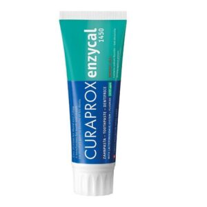 Професійна зубна паста для боротьби з карієсом на основі фтору 1450, ензимами та захистом від захворювань ротової порожнини Curaprox Enzycal 1450 75ml