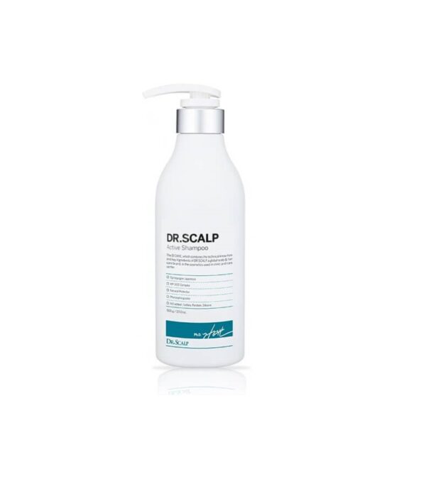 Професійний шампунь від випадіння та для відновлення волосся з комплексом амінокислот, росл екстр та оліями Dr. Scalp Active Shampoo 500ml