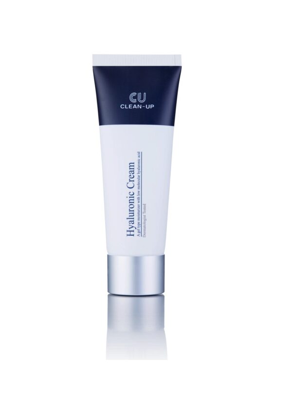Зволожувальний крем для чутливої та жирної шкіри обличчя з гіалуроновою кислотою та екстрактом центелли CU SKIN Clean-Up Hyaluronic Cream 50ml