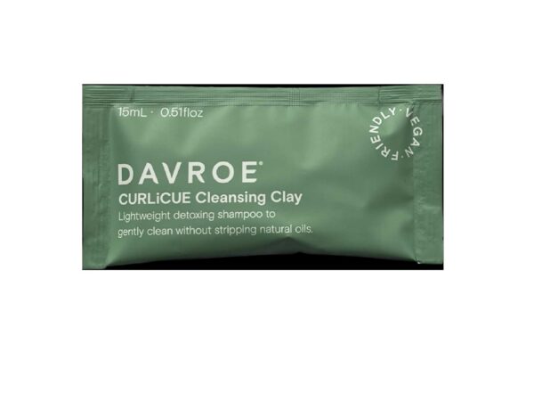 МІНІФОРМАТ шампунь для хвиляст волосся з глиною, екстр сливи какаду, лотоса та протеін кіноа  Davroe Curlicue Cleansing Clay Shampoo 15ml
