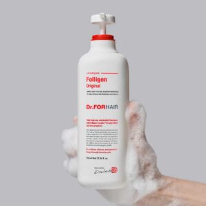Професійний шампунь для боротьби з випадінням, стимулювання волосяних цибулин, відновлення струк-ри Dr FORHAIR Folligen Original Shampoo, 500ml