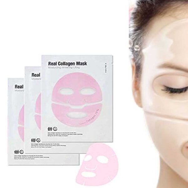 Глибоко зволожувальна гідрогелева ліфтинг-маска з морським колагеном 76%, ніацинамідом та компл факторів зростання Meditime NEO Real Collagen Mask 26g
