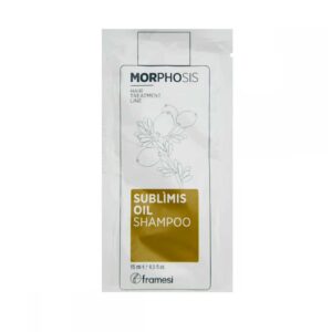 МІНІФОРМАТ живильний шампунь для пошкодженого волосся з оліями пасифлори та аргановою, віт Е, аргініном Framesi Morphosis Sublimis Oil Shampoo 15ml