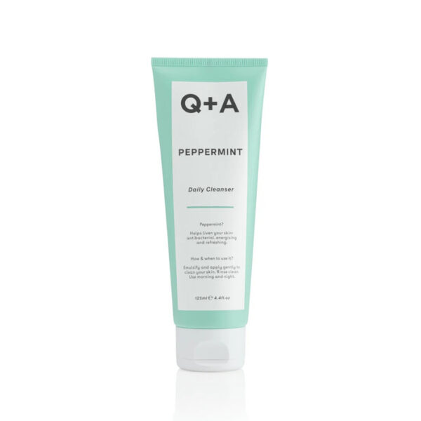 Очищувальний гель для обличчя з мятою Q+A Peppermint Daily Cleanser 125ml