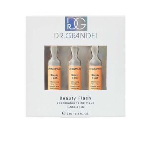 Професійна ампула для омолодження та сяйва шкіри обличчя миттєвої дії Спалах Краси з матисофтом та екстрактом звіробою Dr. Grandel Beauty Flash 3ml