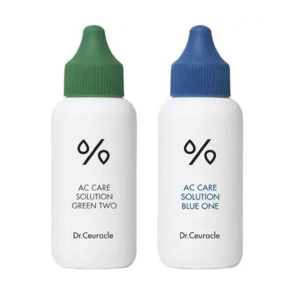Набір сироваток для заспокоєння чутливої та проблемної шкіри Dr.Ceuracle AC Cure Solution Kit, 2 в 1, 20ml