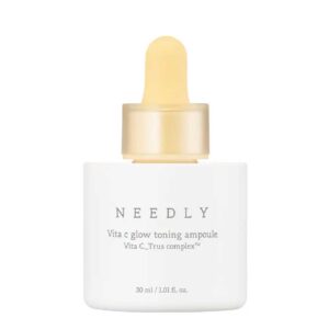 Тонізуюча сироватка з вітаміном С,  ніацинамідом (2%) та комплексом гідролізованих екстрактів для сяяння шкіри Needly Vita C glow toning ampoule, 30 мл