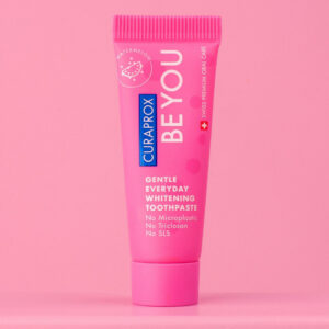 Професійна відбілююча зубна паста зі смаком кавуна, фтором та комплексом натуральних ферментів Curaprox Be You Watermelon 10ml