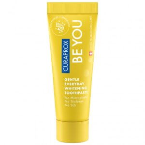 Професійна відбілююча зубна паста зі смаком грейпфруту і бергамоту, фтором та комплексом натуральних ферментів Curaprox Be You Grapefruit 10ml