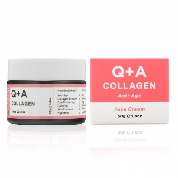 Омолоджувальний крем для сухої  та зрілої шкіри з колагеном, олією ши та екстрактом квіток жимолості Q+A Collagen Face Cream 50 g