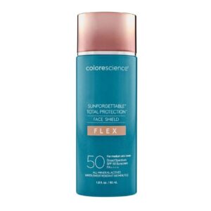 Сонцезахисний крем для обличчя з адаптивними пігментами Colorescience Sunforgettable Total Protection Face Shield Flex SPF 50 Medium 55 ml