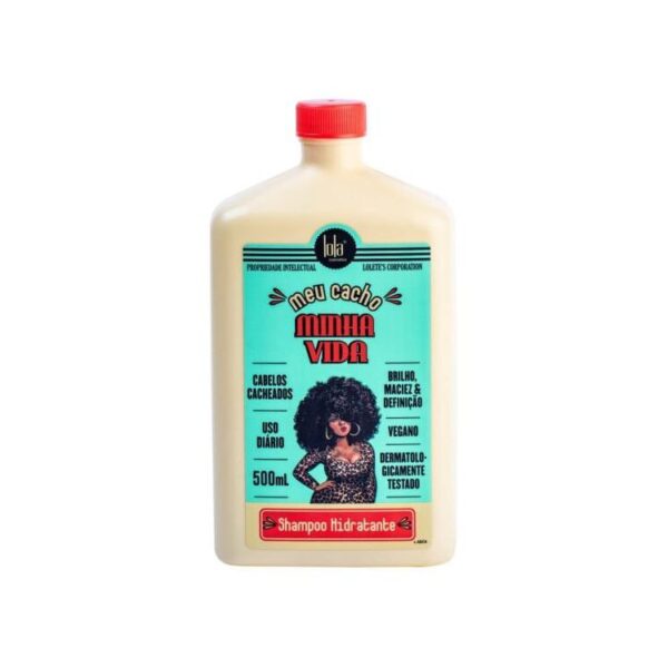 Зволожувальний шампунь для щоденного використання з олією плодів Oenocarpus Bataua та какао Lola Cosmetics Meu Cacho Minha Vida Shampoo Hidratante 500 ml