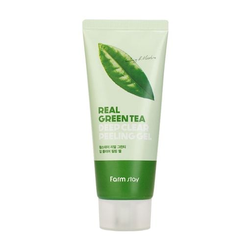 Пілінг-скатка освітлювальна з екстрактом зеленого чаю Farmstay Real Green Tea Deep Clear Peeling Gel 100ml