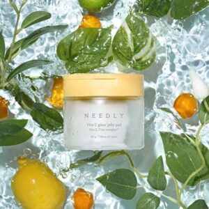 Зволожувальні тонер-педи для сяйва шкіри містять вітамін С, комплекс AQUAXYL, ніацинамід 2%, аскорбіл фосфат натрію Needly Vita C Glow Jelly Pad 60шт