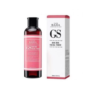 Тонер-ексфоліант з гліколевою 7% та саліциловою 0,5% кислотами, ніацинамідом, екстрактами гамамелісу, алое вера Cos De Baha GS AHA BHA Facial Toner 200ml