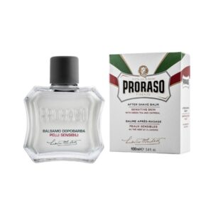 Професійний зволожувальний бальзам після гоління з екстрактами зеленого чаю, вівсянки, оліями евкаліпта і ментолу Proraso After shave Balm Sensitive Green Tea 100ml