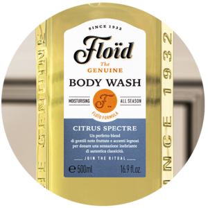 Гель для душу з ароматом пачулі та дубового моху, сірої амбри та ванілі Floid Body Wash Citrus Spectre 500ml