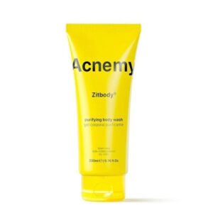 Очищувальний гель для проблемної шкіри тіла з мигдальною, гліколевою, саліциловою кислотами, пребіотиками, постбіотиками Acnemy Zitbody purifying body wash 200ml