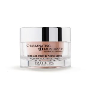 Зволожувальний крем з ефектом сяяння з вітаміном С, гіалуроновою кислотою, трипептидом-1, оліями ши, жожоба, мигдалю Instytutum C-Illuminating 3D Moisturizer 50ml