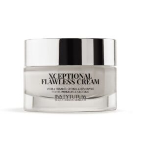 Антивіковий крем для обличчя зі стовбуровими клітинами малини, кави, гіалуроновою кислотою, трипептидами, олією ши Instytutum Xceptional Flawless Cream 50ml