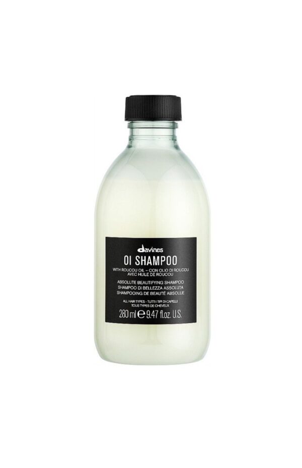 Шампунь для абсолютної краси волосся з олією анато, троянди, соняшника, рициновою олією, бетаїном Davines OI Shampoo 280ml