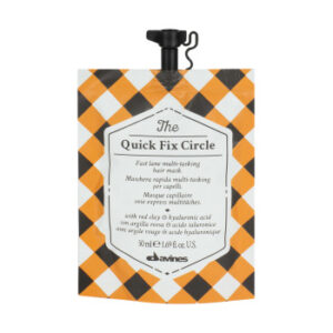 Маска для миттєвого зволоження та розгладження волосся з червоною глиною та гіалуроновою кислотою, олією жожоба Davines The Quick Fix Circle 50ml