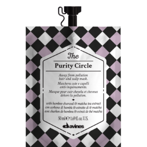 Маска-детокс для волосся та шкіри голови з бамбуковим вугіллям та екстрактом Матчі, олією жожоба, токоферолом Davines The Purity Circle 50ml