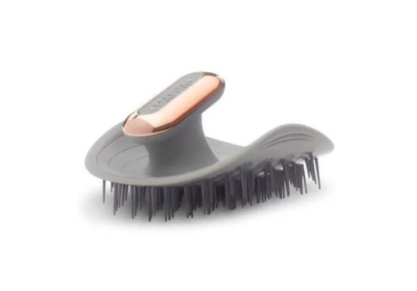 Щітка масажна для волосся сіра з тримачем MANTA Pulse Brush Grey