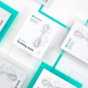 Заспокійлива маска для відновлення шкіри зі с-PDRN, фукоїданом, гіалуроновою кислотою, пантенолом, алантоїном REJURAN Recover Soothing Mask 25ml