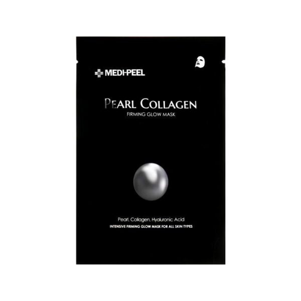 Омолоджуюча тканинна маска з екстрактом перлин та гідролізованим колагеном Medi-Peel Pearl Collagen Firming Glow Mask 25ml