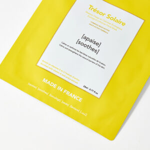 Заспокійлива маска для обличчя з вітаміном Е та екстрактом арніки RARE Paris Trésor Solaire Soothing Face Mask 23ml