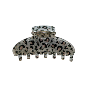 Великий крабик для волосся (сніжний леопард) EMI JAY Big Effing Clip in Snow Leopard