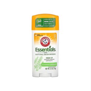 Дезодорант із натуральними дезодоруючими речовинами, з ароматом розмарину і лаванди без алюмінію, парабенів, ПЕГ Arm Hammer Essentials Deodorant 71g