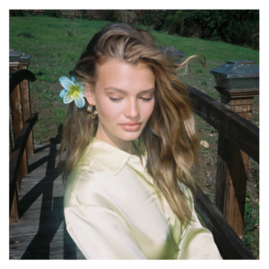 Заколка для волосся (блакитна з жовтим) EMI JAY Super Bloom Clip In Maui