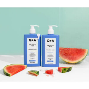 Заспокійливий лосьйон для тіла з саліциловою кислотою, колоїдною вівсянкою, екстрактом кори білої верби з ароматом кавуна Q+A Salicylic Acid Smoothing Lotion 250ml