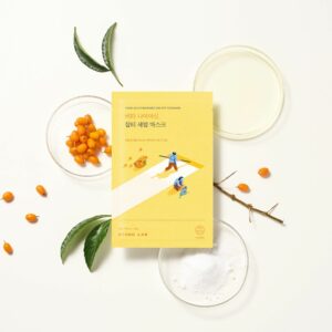 Освітлювальна тканинна маска з вітаміном C, ніацинамідом, транексамовою кислотою, глутатіоном Round Lab Vita Niacinamide Dark Spot Serum Mask 20 ml